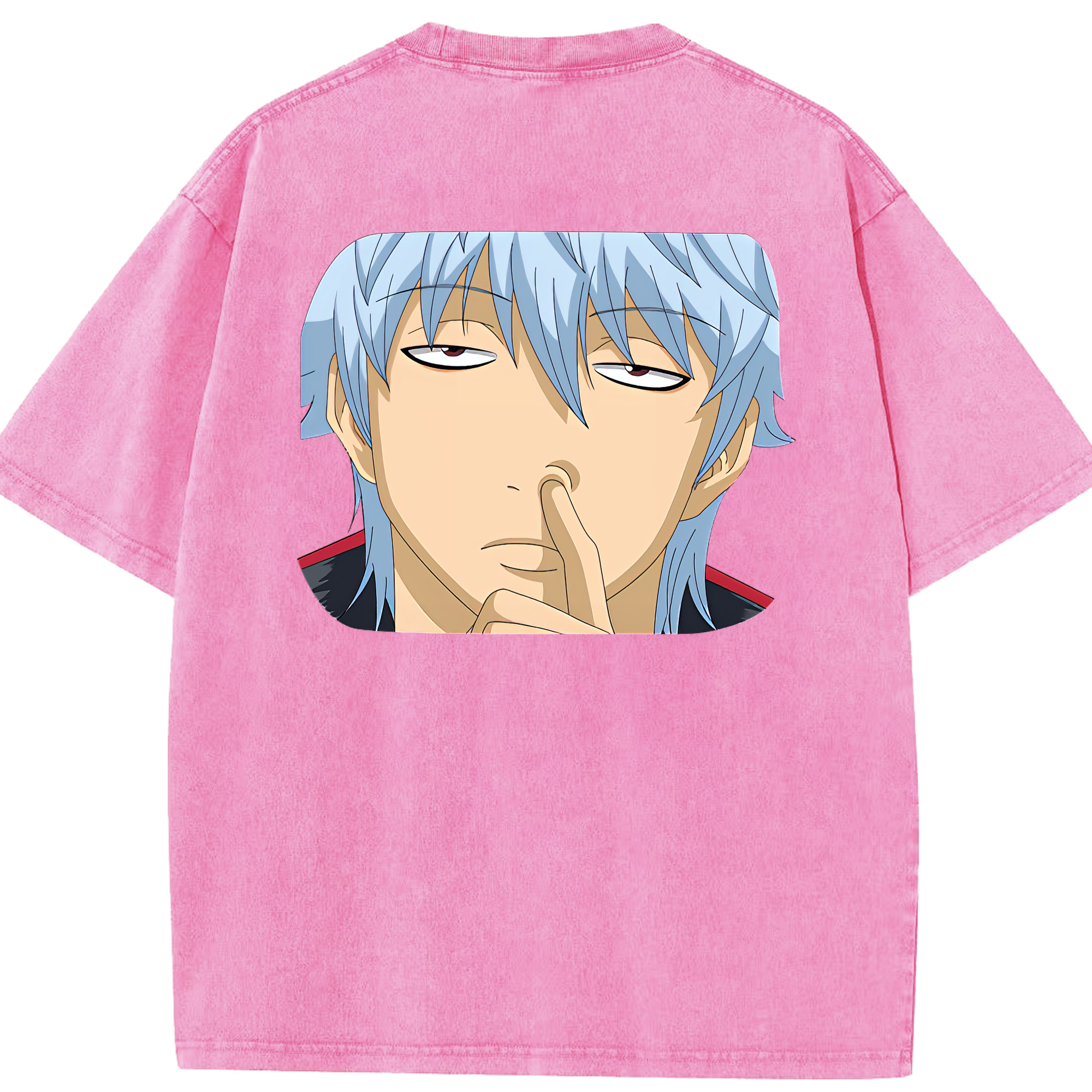 （画像用） ぎんたま 坂田銀時（さかたぎんとき） 神楽 志村新八（しむら しんぱち） GINTAMA Sakata Gintoki Kagura Shimura Shinpachi 綿100% ヴィンテージ風 半袖Tシャツ（背面プリント）